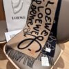 Loewe handwritten logo double-sided graffiti scarf