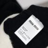 Miumiu sweater fake two-piece wool cardigan