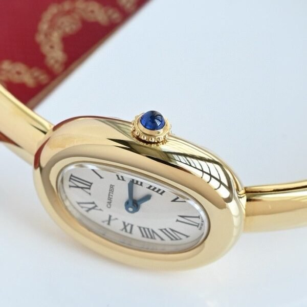 Cartier new bathtub bracelet watch 18k gold