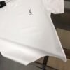 Saint Laurent original round neck short sleeve YSL embroidery logo