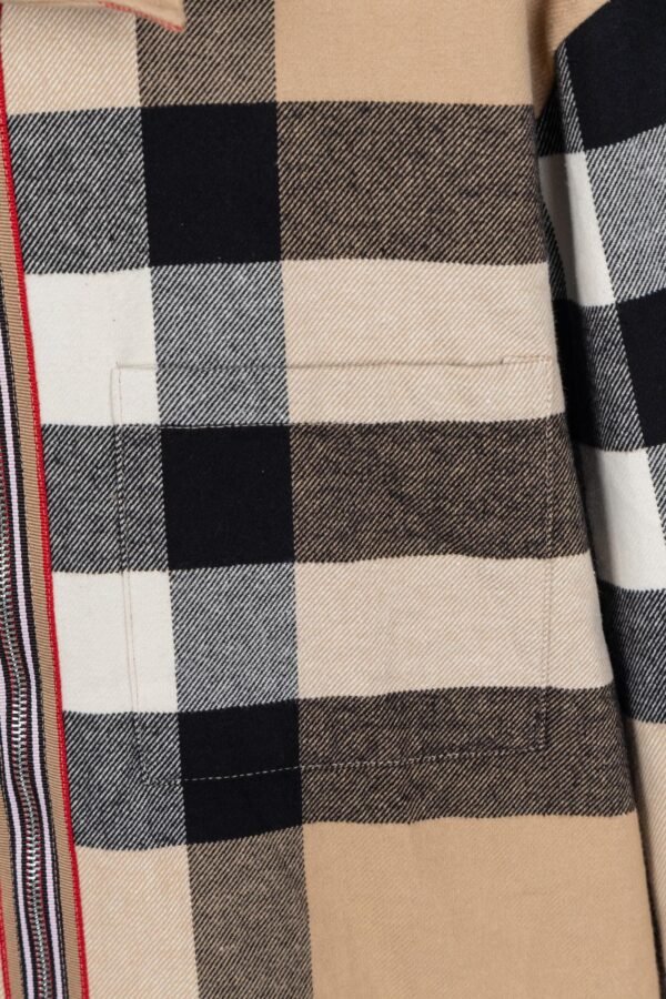 Burberry Wool textile zipper jacket