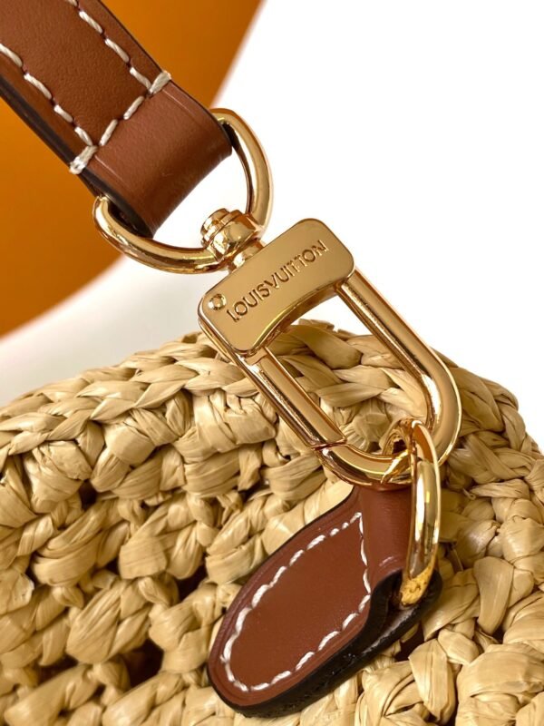 Louis Vuitton top original single Raffia nano speedy handbag