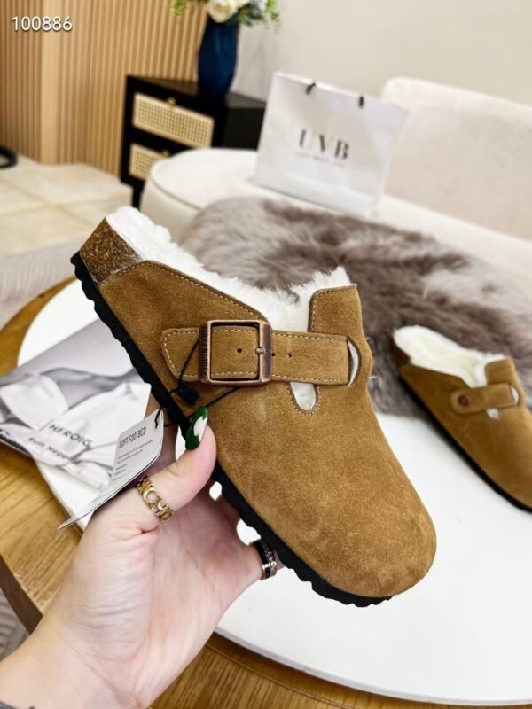 birkenstock original wool slippers imported mercerized cowhide suede upper