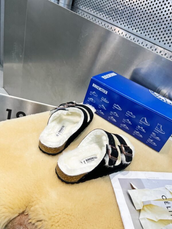 birkenstock original wool slippers imported mercerized cowhide suede upper