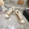 Chanel original suede lettering casual lady shoes