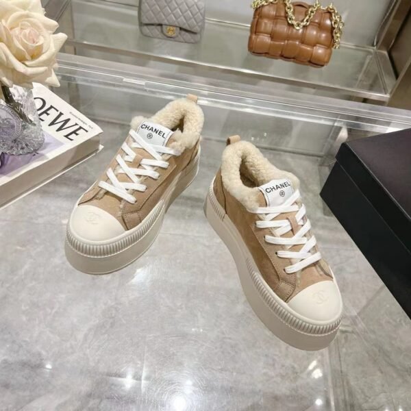 Chanel original suede lettering casual lady shoes