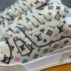 Louis Vuitton trainer beige graffiti leather