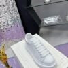 McQueen White shoes calfskin leather sneakers