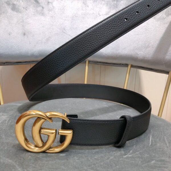 GUCCI Textured Calfskin premium belt, 4cm wide