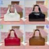 MIUMIU new underarm bowling bag made of soft calfskin material, high-end version, size: 28x15x13cm