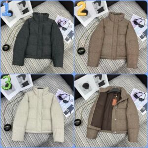 Loro Piana new lapel wool down jacket is lined with 90% white goose down, high-end quality