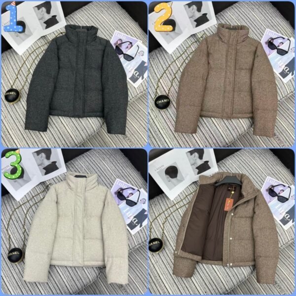 Loro Piana new lapel wool down jacket is lined with 90% white goose down, high-end quality