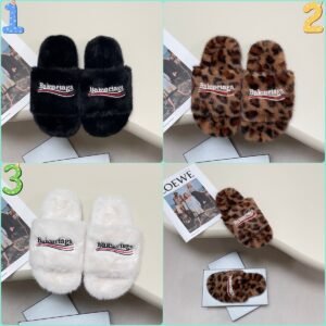 Balenciaga winter slippers