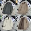 Loro Piana New style lapel wool down jacket mid-length coat lining 90% white goose down filling high-end quality