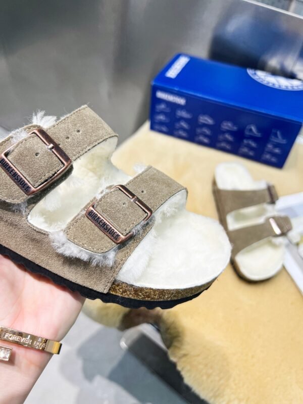 birkenstock original wool slippers imported mercerized cowhide suede upper