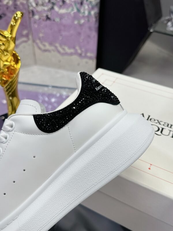 McQueen White shoes calfskin leather sneakers