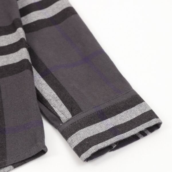 burberry double-brushed striped pair check classic shirt