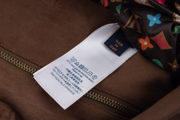 Louis Vuitton suede zipper jacket