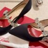 Roger vivier bouquet of flower diamonds kitten shoes