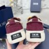 Dior original casual shoes diamond pattern canvas inlay