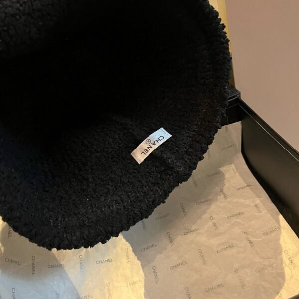 chanel original lamb wool bucket hat 57cm