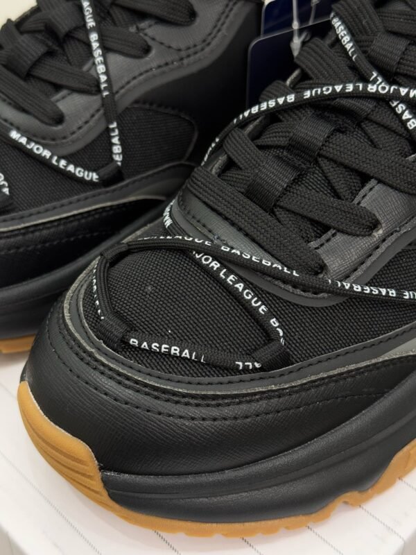 MLB chunky runner Running shoes black raw rubber strap