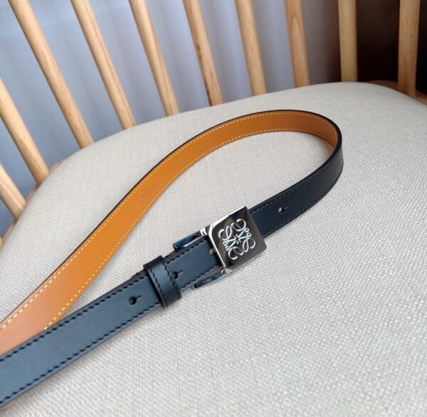 Loewe cowhide Belt anagram padlock pin width :2.0cm