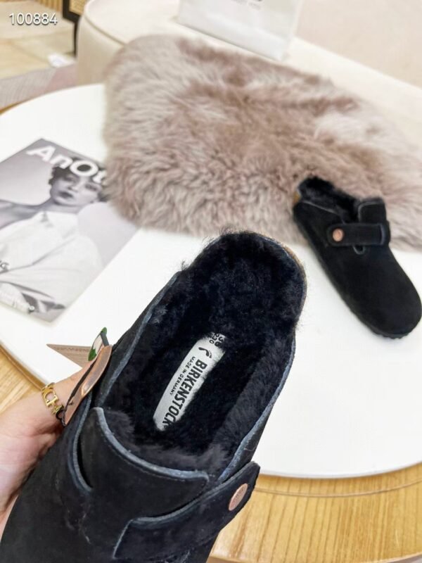 birkenstock original wool slippers imported mercerized cowhide suede upper