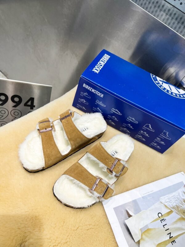 birkenstock original wool slippers imported mercerized cowhide suede upper