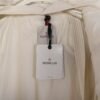 Moncer white fritillary bright patent leather short down jacket