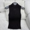 MIUMIU original embroidered sleeveless sweater