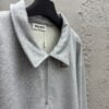 MIUMIU embroidered label zipper hoodie