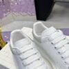 McQueen White shoes calfskin leather sneakers