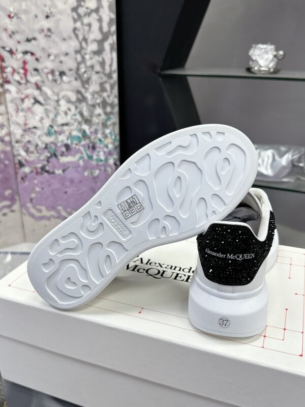 McQueen White shoes calfskin leather sneakers