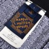 Louis Vuitton white and blue checkered knitted shorts