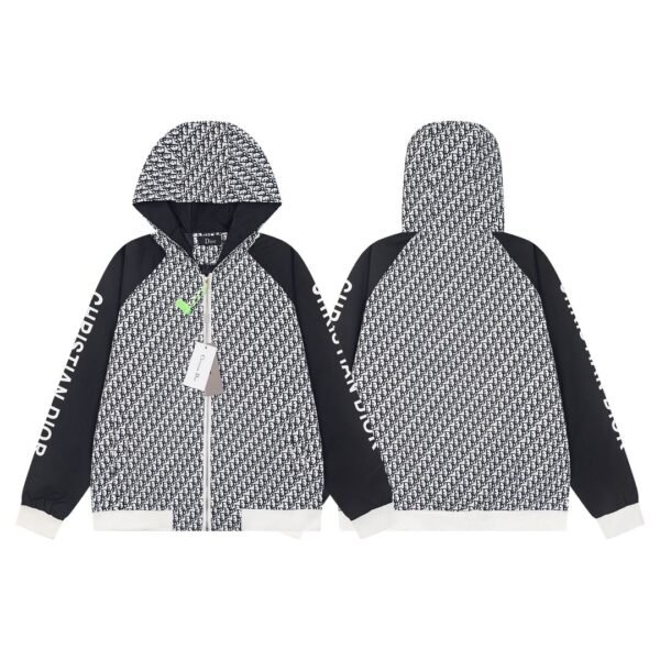 Dior full printing jacket Fashion nylon sweater