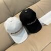 Balenciaga classic baseball cap embroidered in black and white