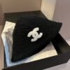 chanel original lamb wool bucket hat 57cm