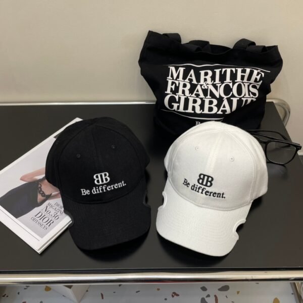 Original Balenciaga baseball cap black and white