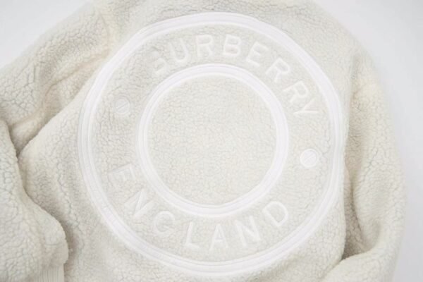 Burberry double-sided logo pattern khaki double-sided fleece coat