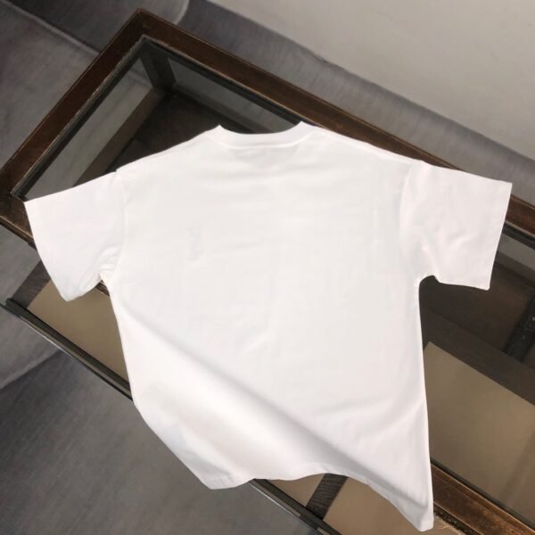 Saint Laurent original round neck short sleeve YSL embroidery logo