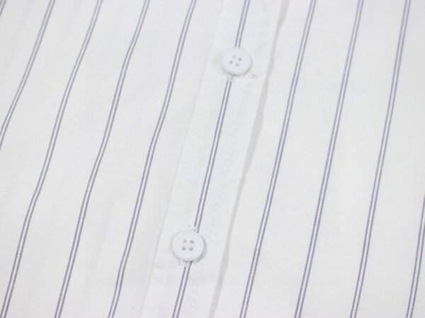 8-2-9.jpg loewe new embroidered logo smudged gray striped embroidered shirt