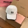 miumiu embroidered baseball cap