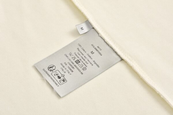 Dior cursive flocking print short sleeve (off-white)