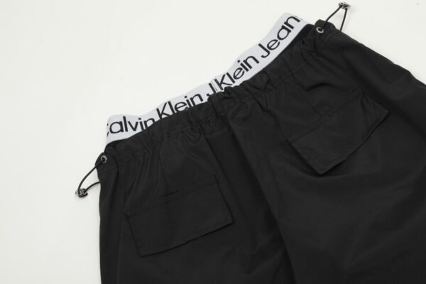 Cain klein Blcak White splicing functional waterproof outdoor work pants