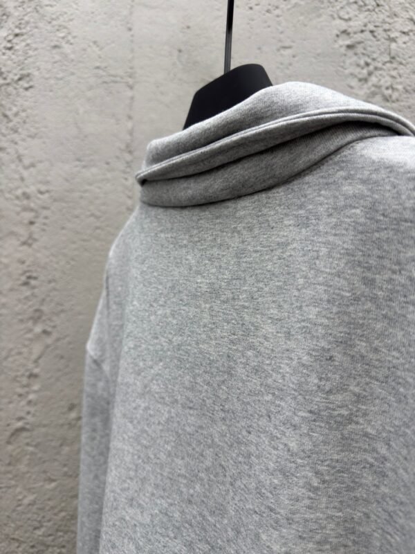 MIUMIU embroidered label zipper hoodie