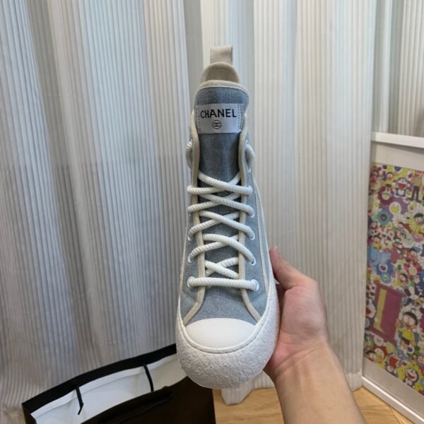 Chanel original new canvas boots