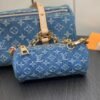 Louis Vuitton papillon denim bleu handbag