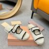 miumiu woolen knitted slippers