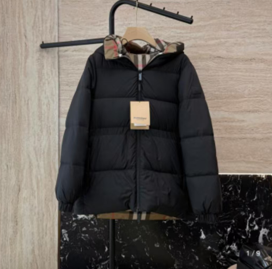 Burberry winter new down jacket reversible wear high quality clothing winter jacket